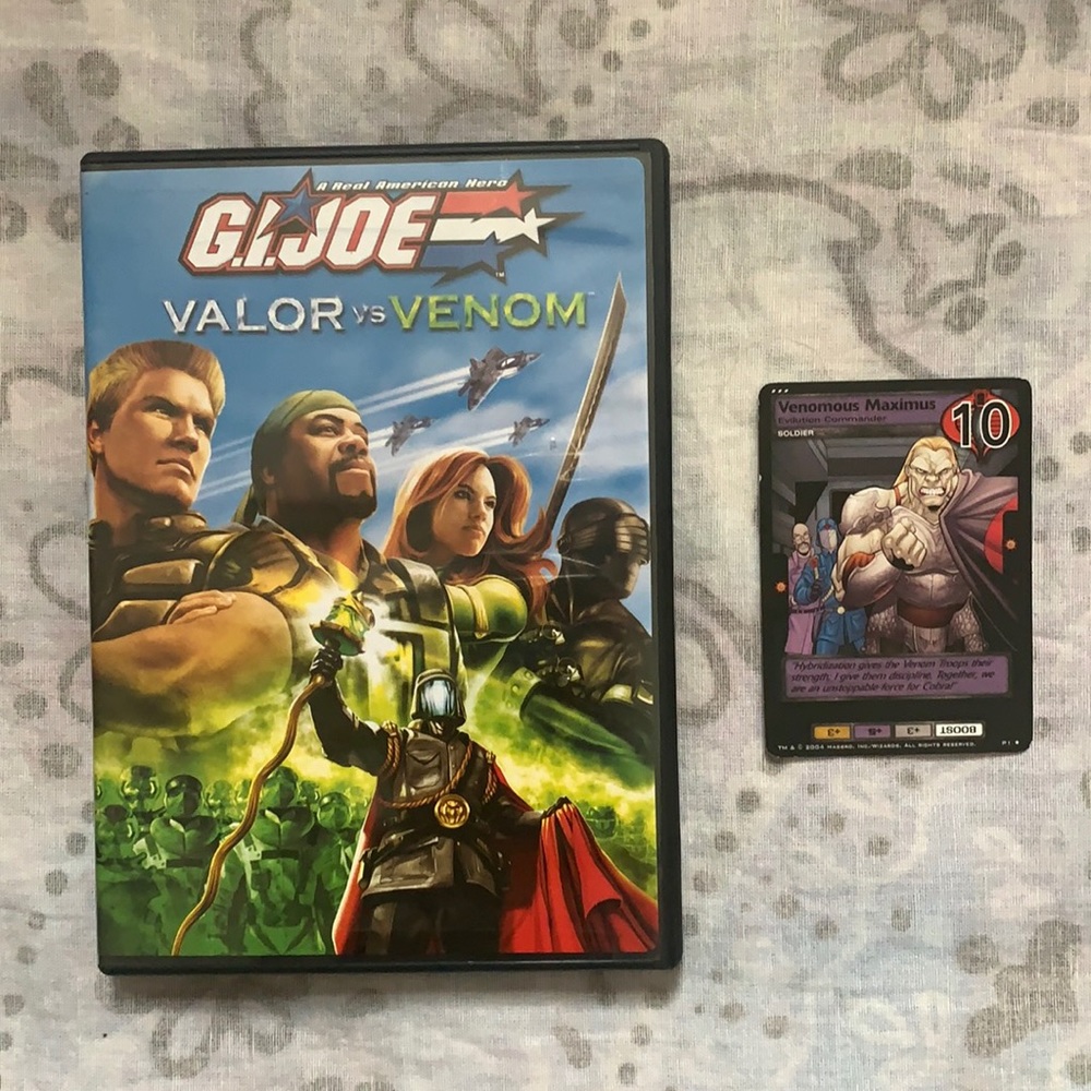 GI Joe Venomous Maximus Trading Card Game & Valor vs Venom DVD